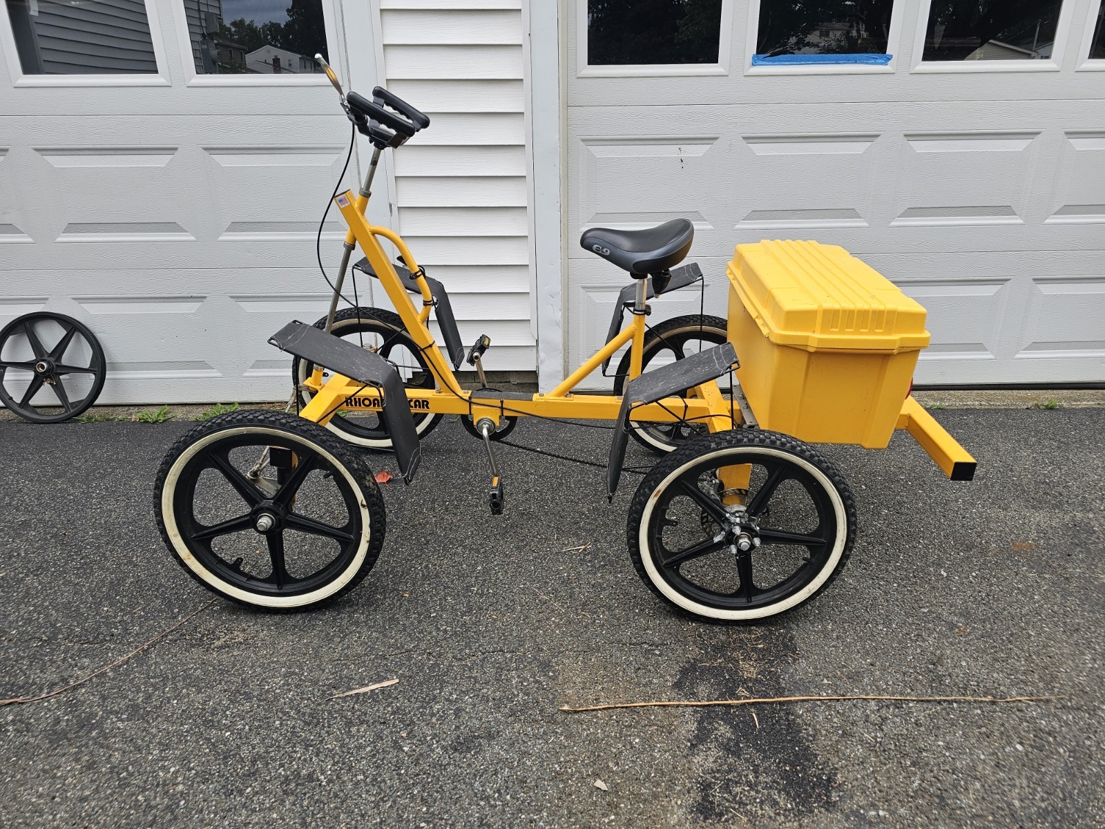 Rhoades Car Single Seater Quadricycle, Pedal Car,four Wheeler, Surrey