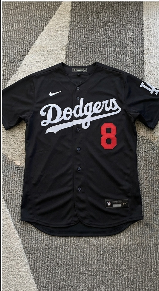 Kobe Bryant #24 LA Dodgers Black Mamba Tribute Stitched Baseball Jersey NEW