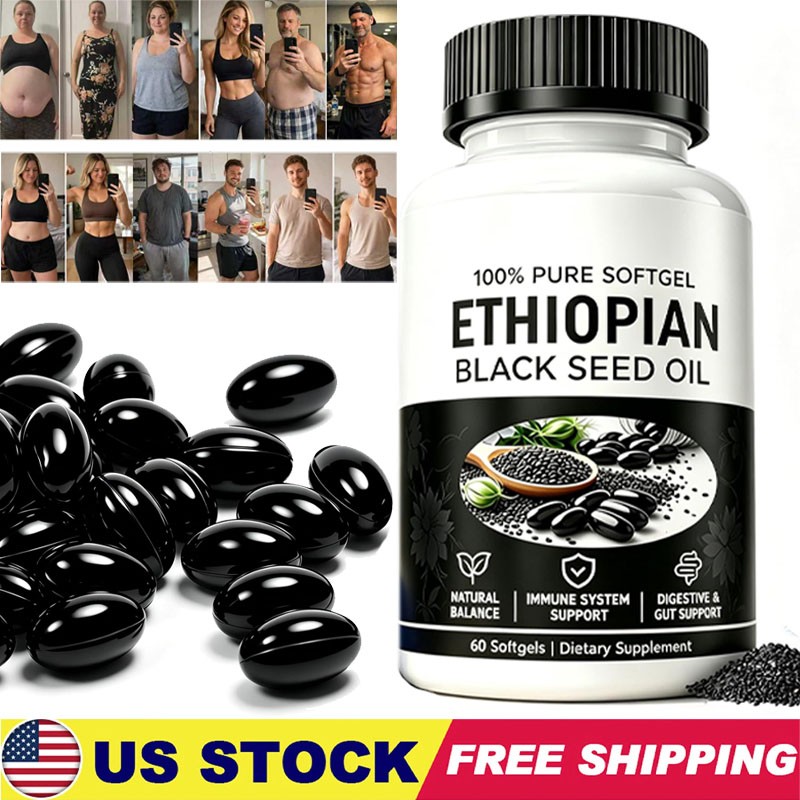 NEW Purely Nutrient Ethiopian Black Seed Oil Softgels 4.64% Thymoquinone