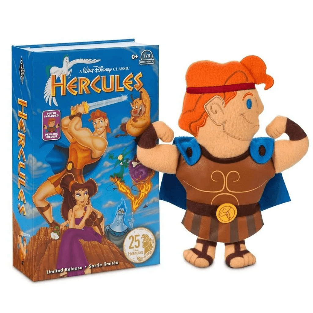 NEW Hercules Movie Plush Set VHS CLAMSHELL Cases Disney SHIPS NOW