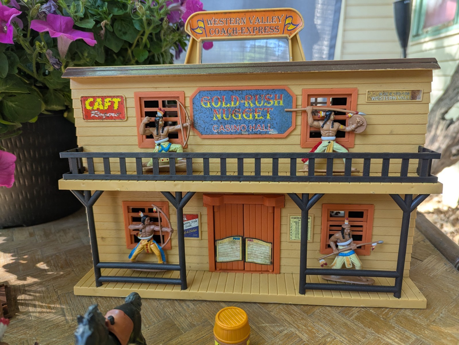 Vintage Marx Wild West Playset Sheriff Headquarter Gold Rush Casino Cabin Creek Vintage Marx Wild West Playset Sheriff Headquarter Gold Rush Casino Cabin Creek