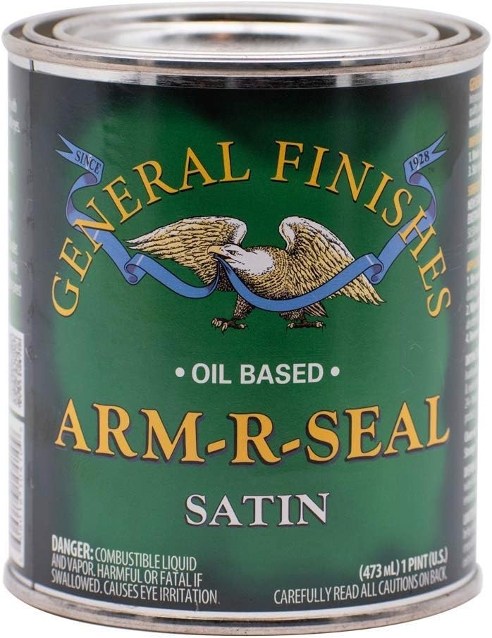 General Finishes Arm-R-Seal Oil Based Topcoat, 1 Pint, Satin General Finishes Arm-R-Seal Oil Based Topcoat, 1 Pint, Satin