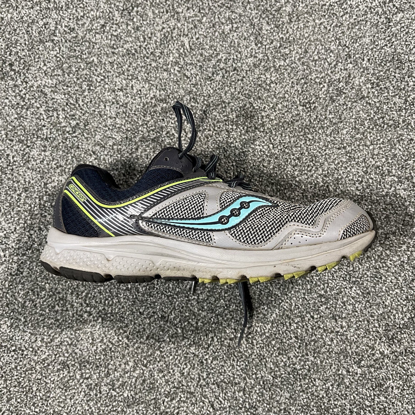 Saucony Cohesion Women’s Running Shoes Gray Blue Size 9.5 Athletic Sneakers
