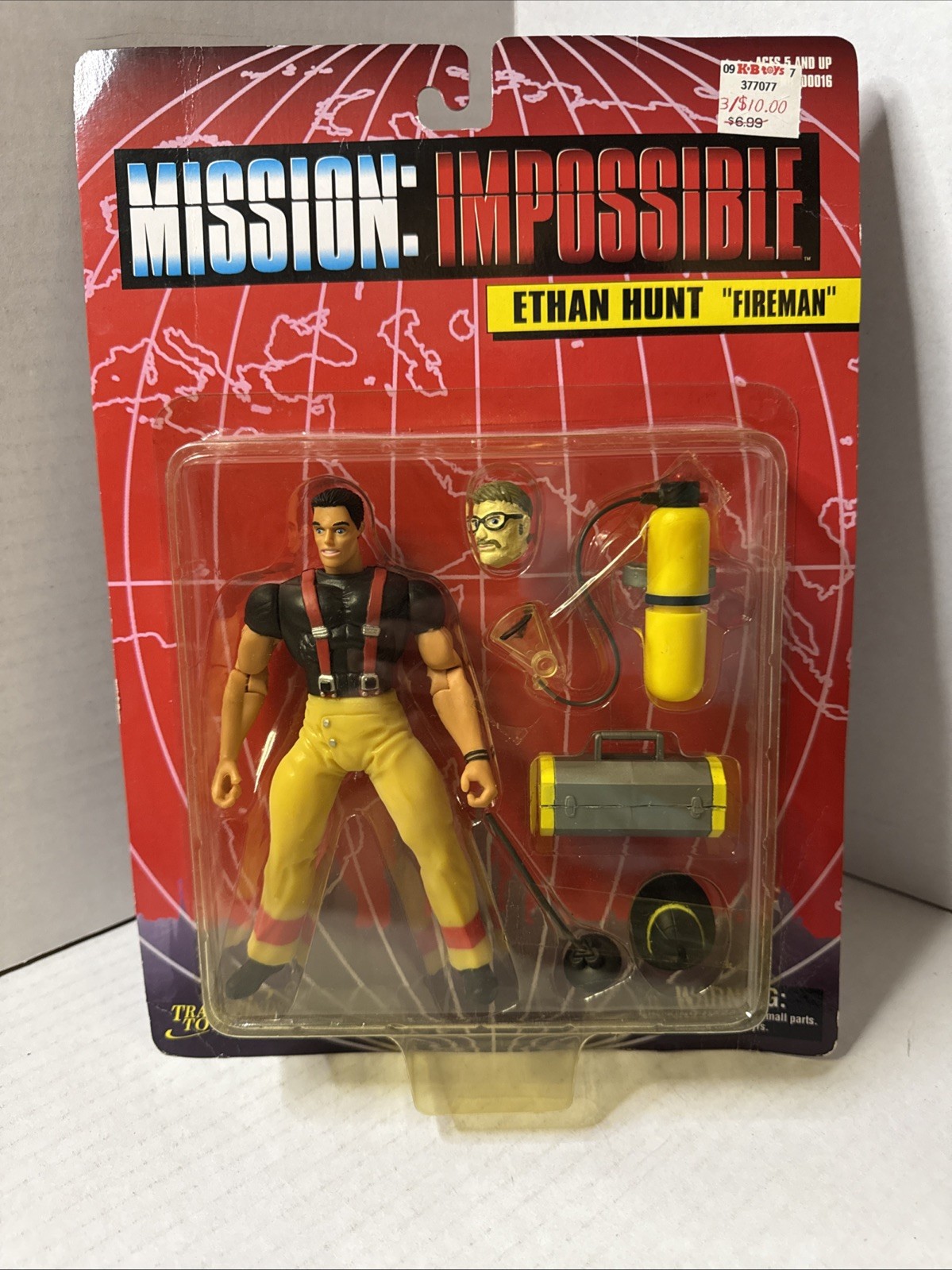 1996 Mission Impossible Ethan Hunt Fireman Tradewinds Toys Action Figure c