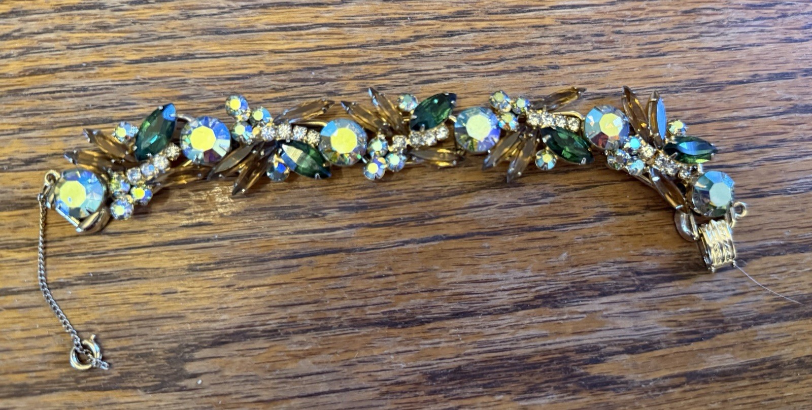 Verified 3386 Juliana D&E Blue Aurora Borealis Rhinestone 5-Link Bracelet Verified 3386 Juliana D&E Blue Aurora Borealis Rhinestone 5-Link Bracelet