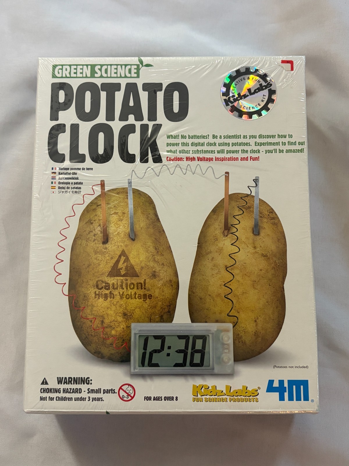 Science Experiment Potato Clock Green Science Kids Lab Experiment New Science Experiment Potato Clock Green Science Kids Lab Experiment New