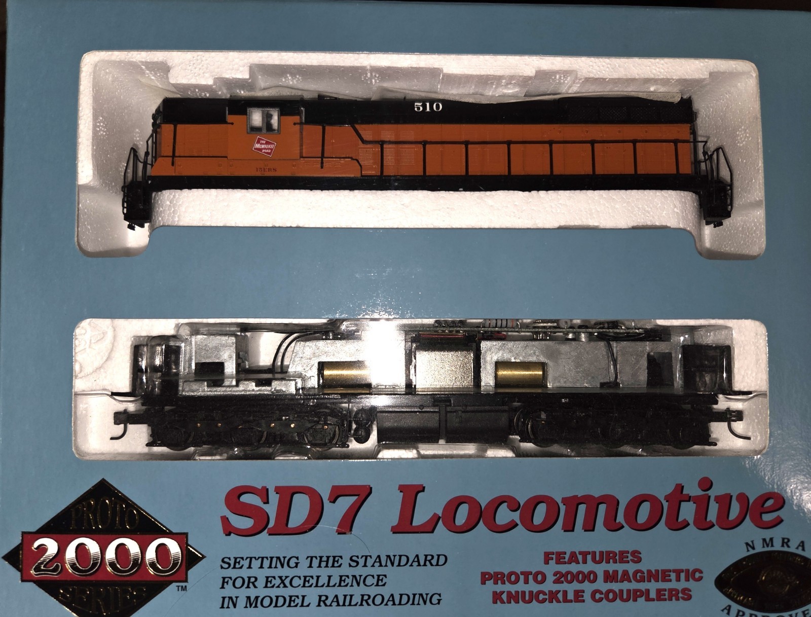 Proto 2000 HO Scale Milwaukee Road - SD7 Locomotive  - NEW in Box..