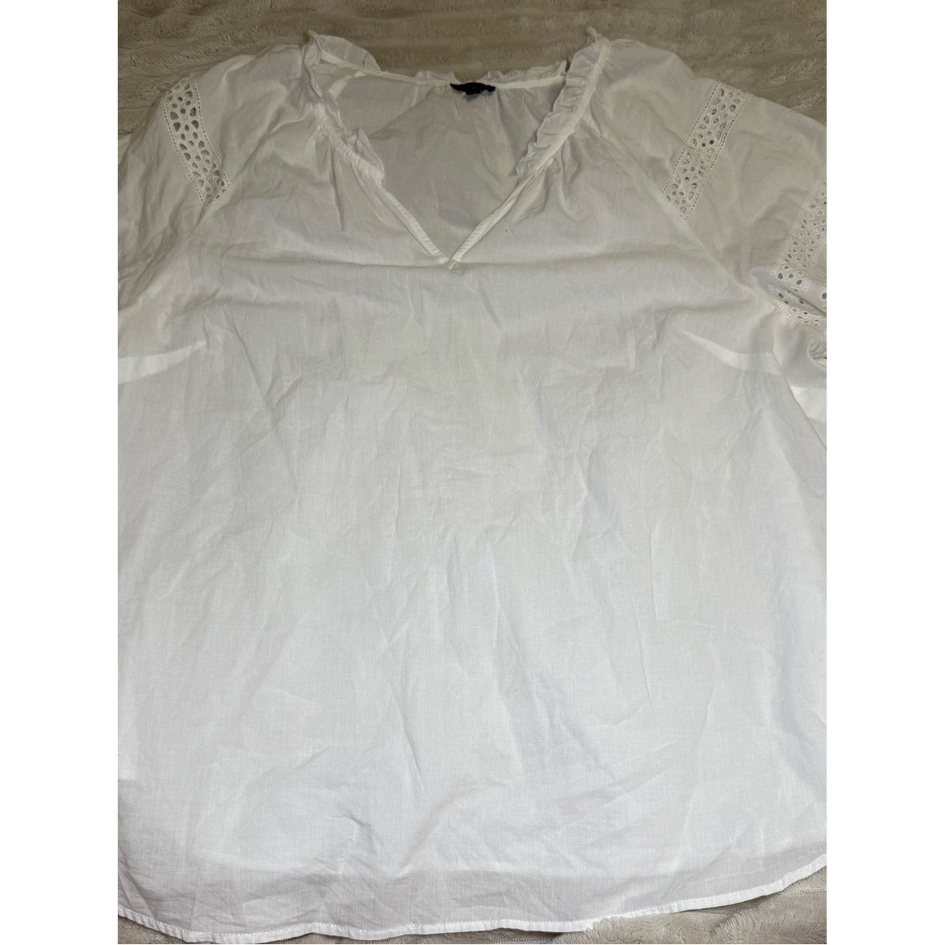 Talbots white eyelet top Talbots white eyelet top
