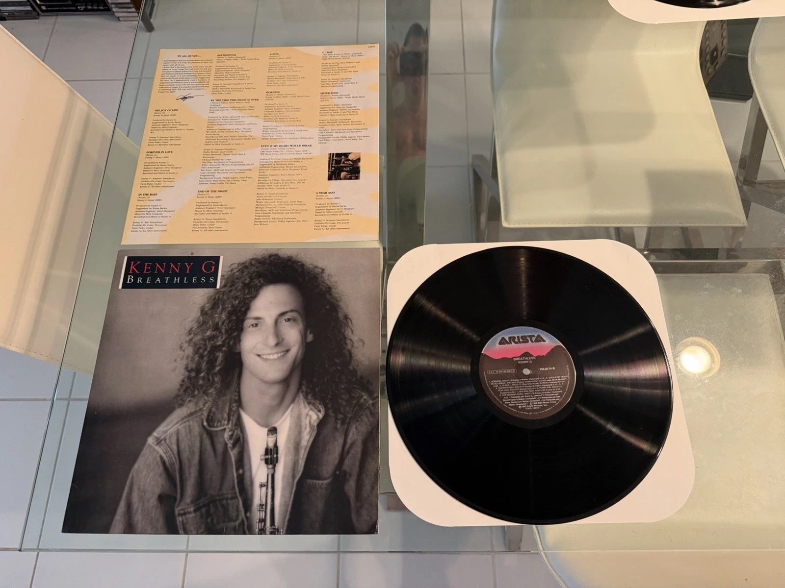 KENNY G - Breathless LP 1st Press Vinyl 1992 EX KENNY G - Breathless LP 1st Press Vinyl 1992 EX