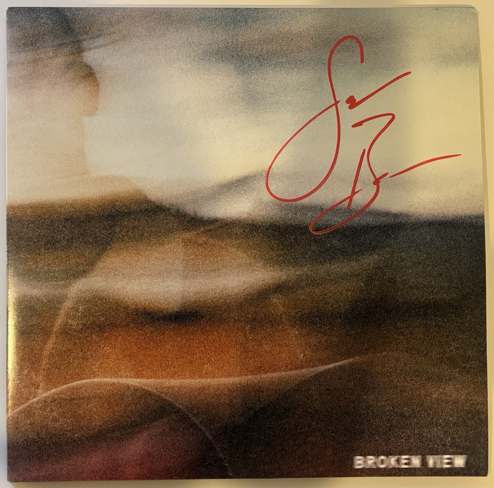 Sam Barber Autographed/Signed Broken View Vinyl Cover Exact Proof