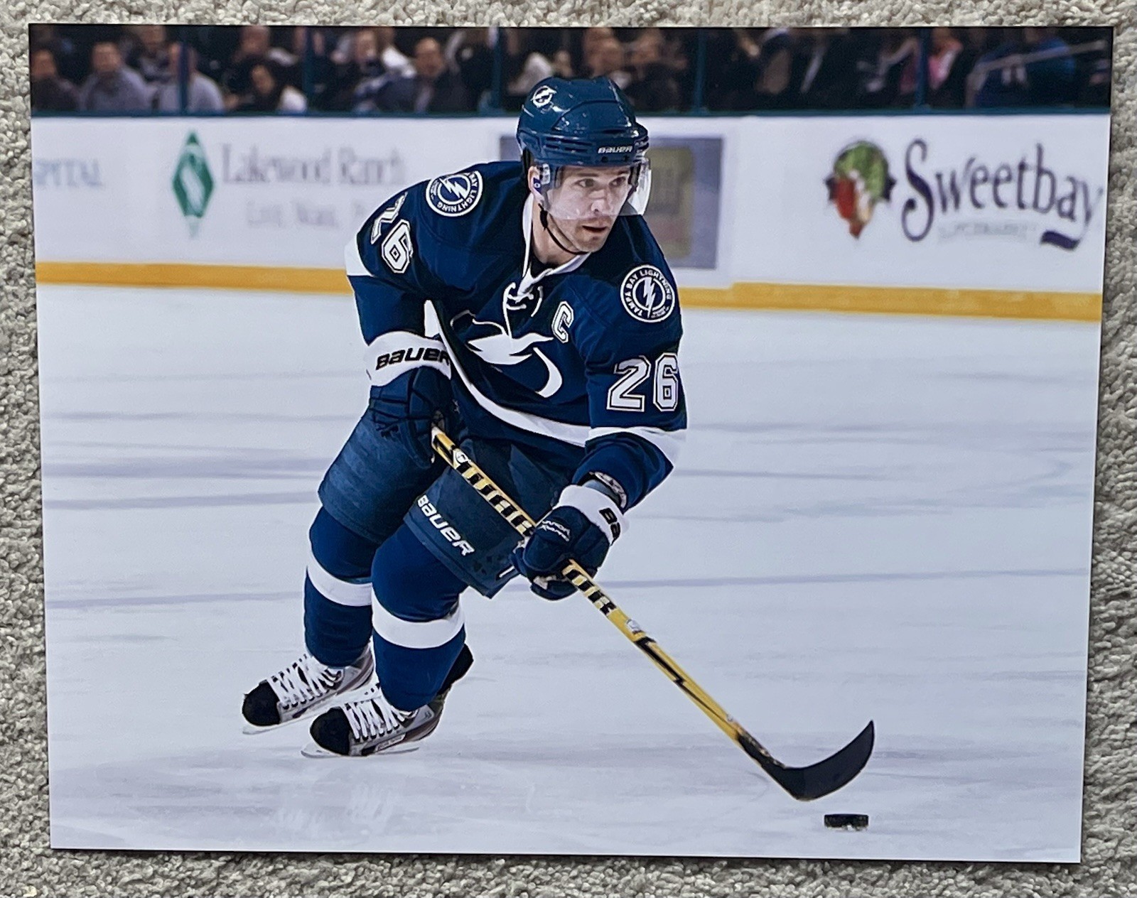 MARTIN ST. LOUIS TAMPA BAY LIGHTNING NHL ICE HOCKEY HOF 11”X14” UNSIGNED PHOTO