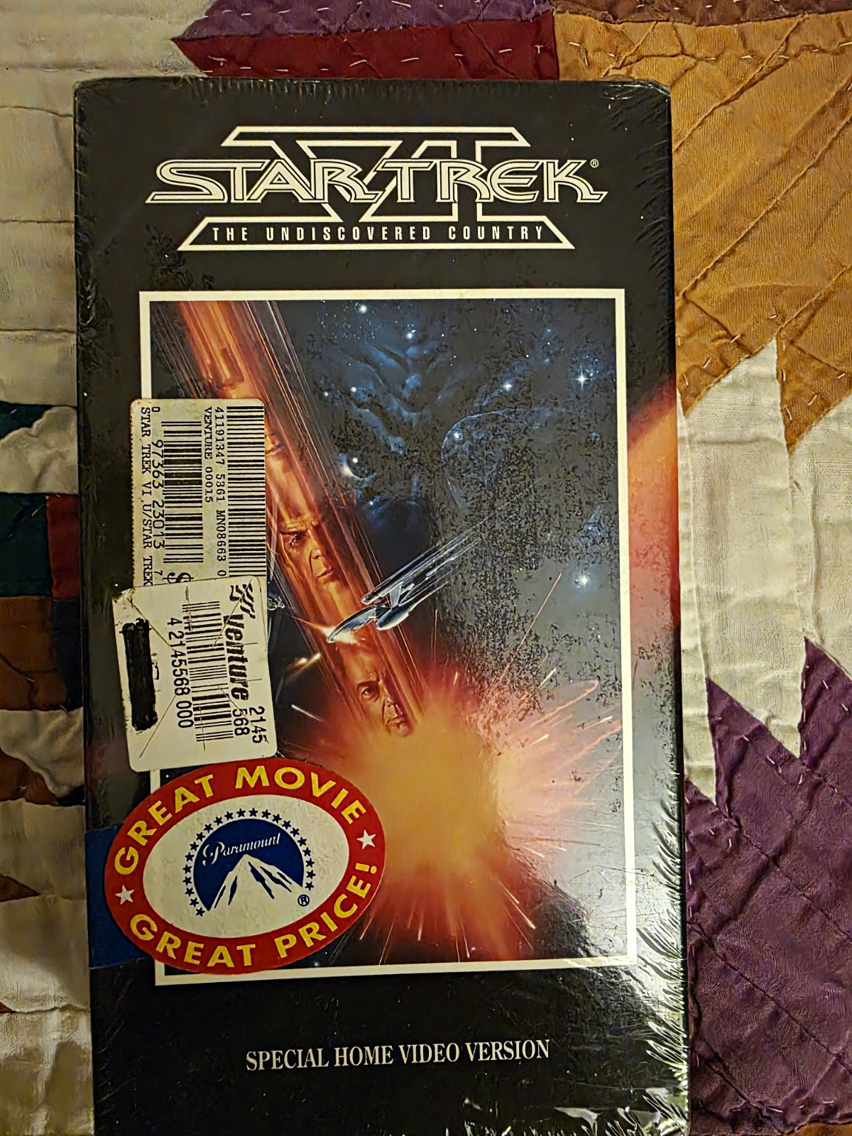 Paramount Star Trek VI: The Undiscovered Country VHS 1991 NTSC PG Special Ed