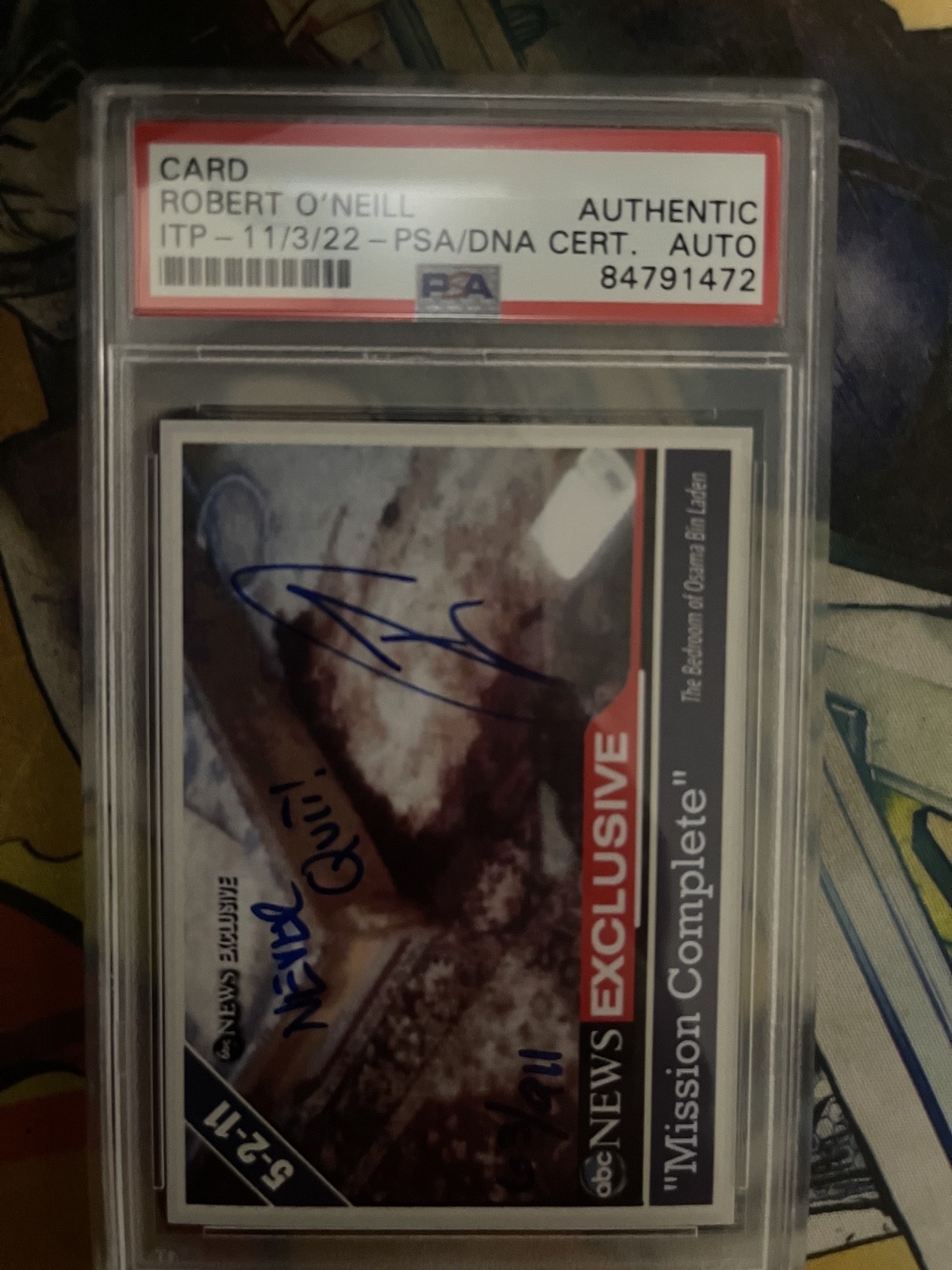 robert o'neill signed card psa robert o'neill signed card psa