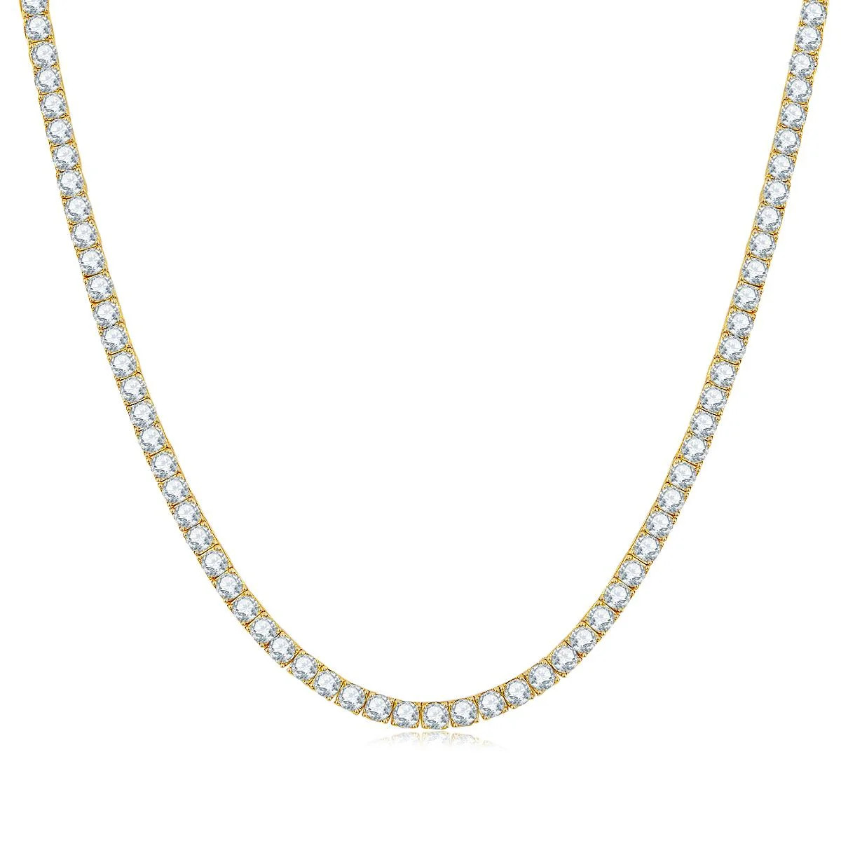 Fifty8 Moissanite Pave Necklace 925 Silver Gravitational Pull Fifty8 Moissanite Pave Necklace 925 Silver Gravitational Pull