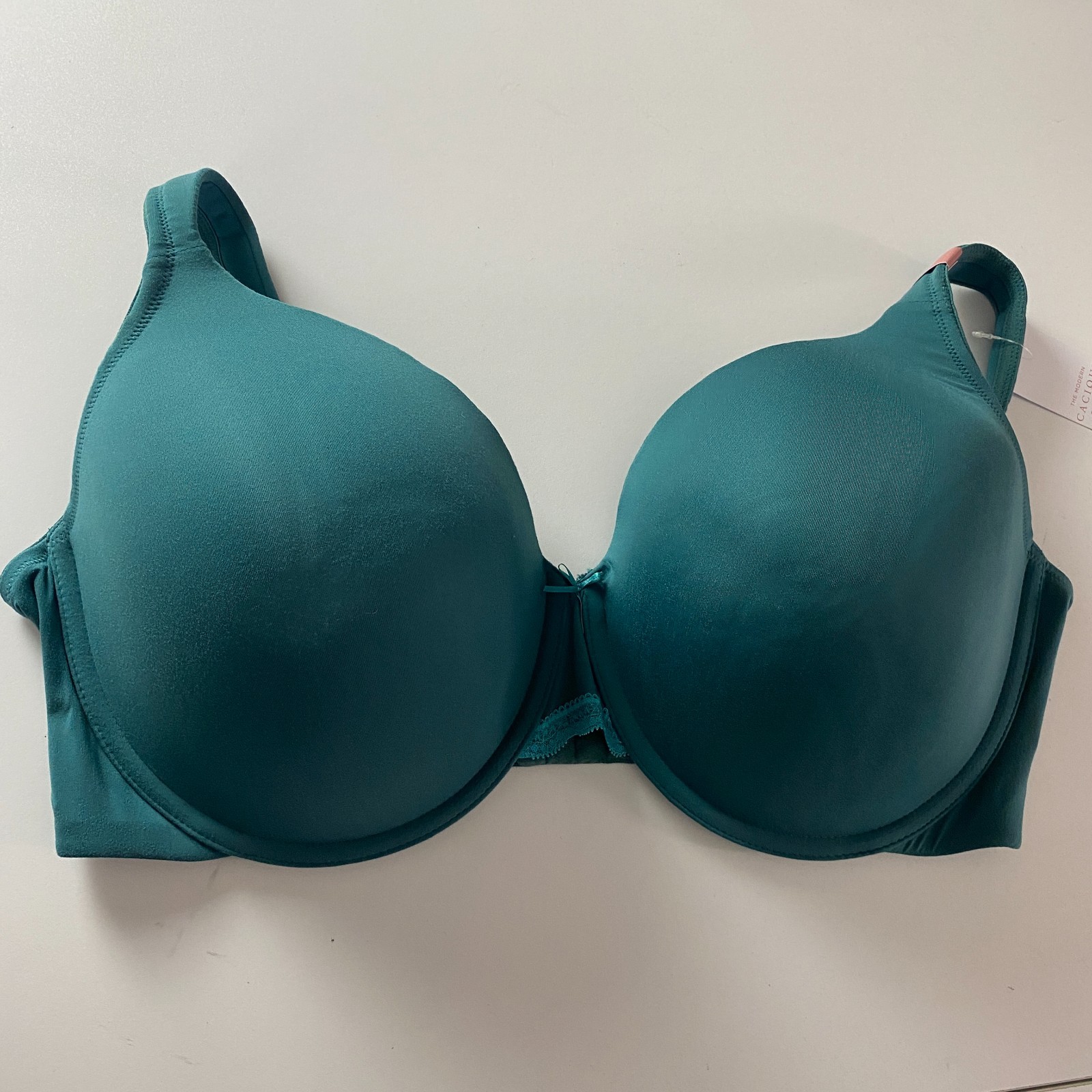 Cacique Lane Bryant Extra Soft Lightly Lined Full Coverage Bra 44F Teal Green