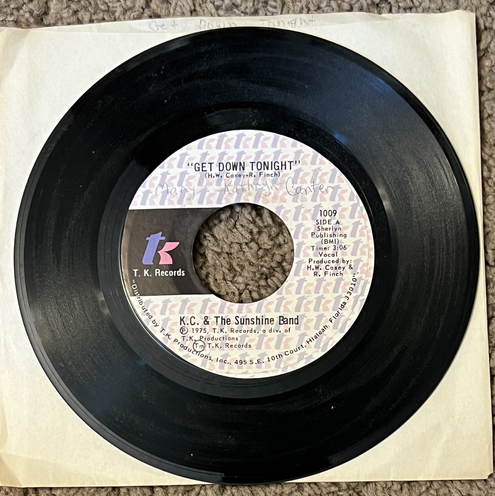 45 / KC & The Sunshine Band / 1975 / Get Down Tonight / You Don\'t Know 45 / KC & The Sunshine Band / 1975 / Get Down Tonight / You Don\'t Know