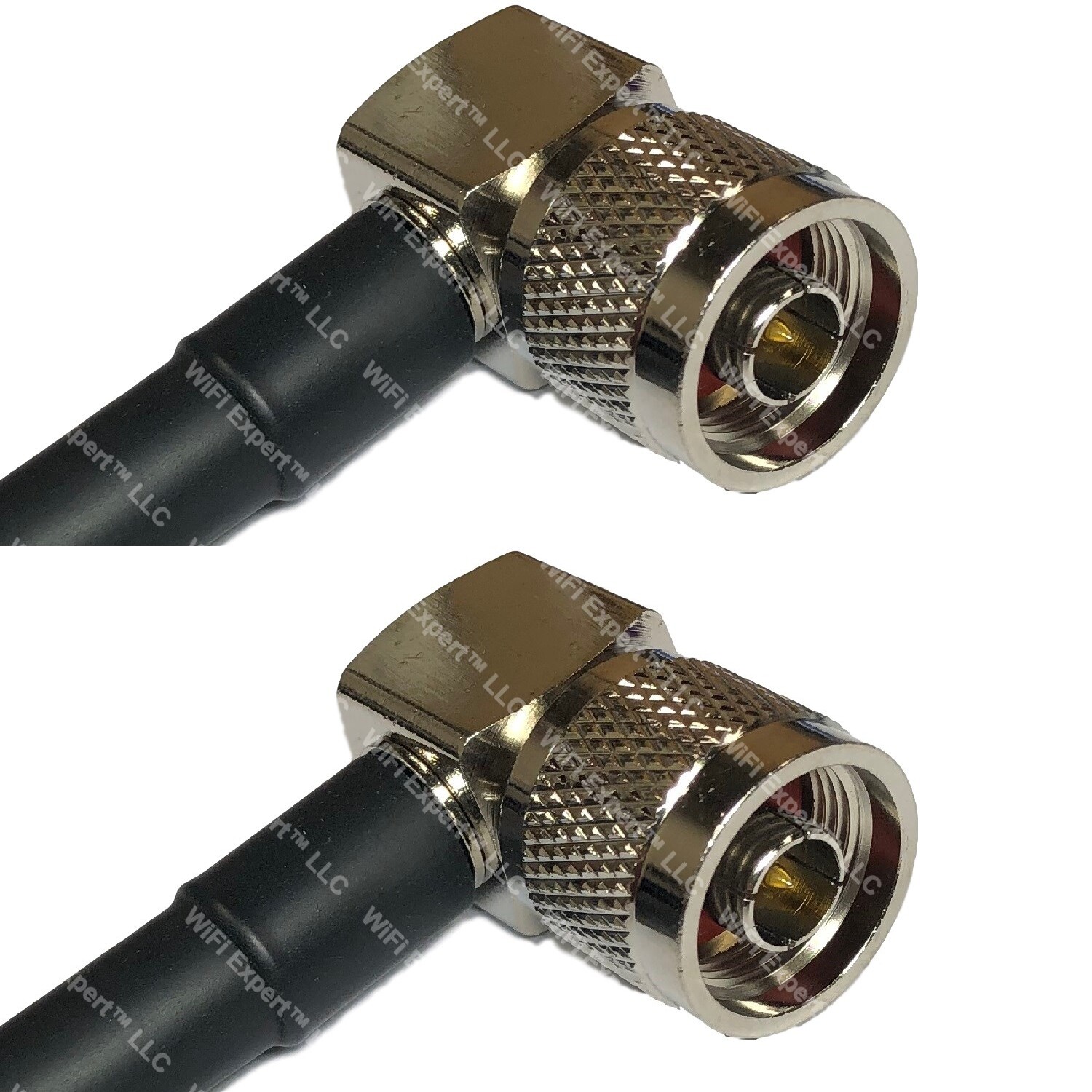 RFC400UF N MALE ANGLE to N MALE ANGLE Coaxial RF Cable USA-Ship Lot