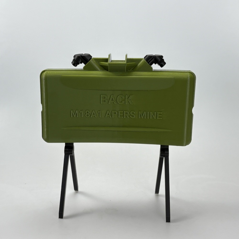 1:1 Claymore mine Replica Prop - 3D Printed Inert Plastic Display Cosplay 1:1 Claymore mine Replica Prop - 3D Printed Inert Plastic Display Cosplay