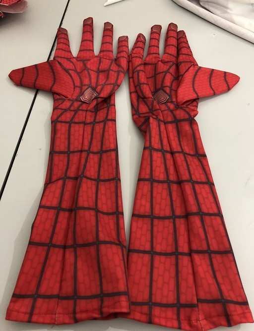 Stunning Amazing Spider-Man Elbow-length Gloves Cosplay Costume Halloween Props