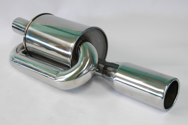 Universal JDM Twin Loop Exhaust Muffler 2.5