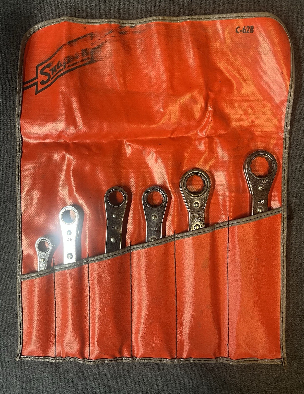 Snap On ratcheting wrench set C-628