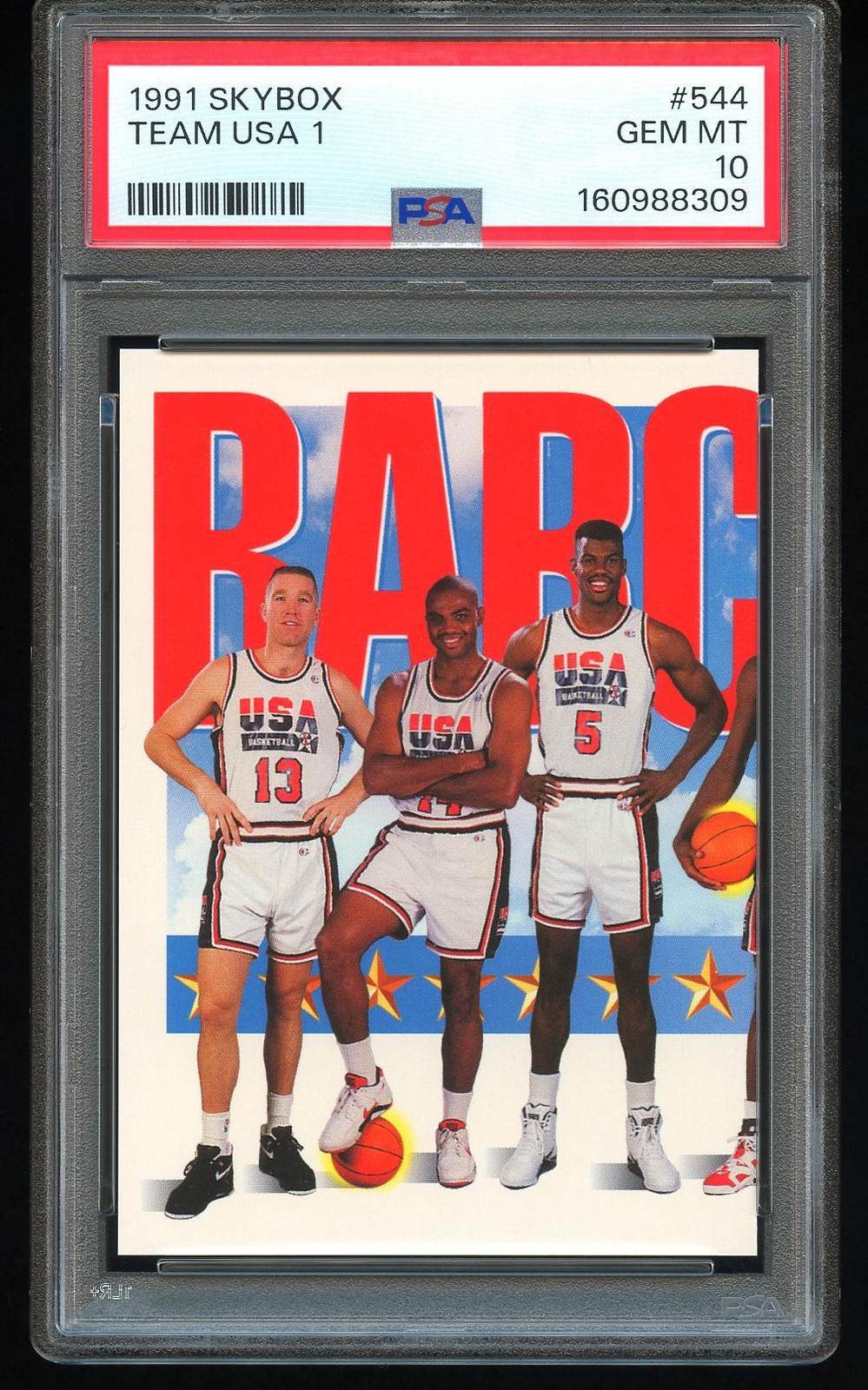 Mullin / Barkley / Robinson #544 - 1991 SkyBox TEAM USA 1 - PSA 10