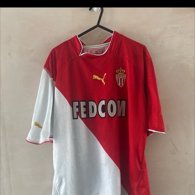 AS MONACO FRANCE 2005/2006 HOME VINTAGE FOOTBALL SHIRT JERSEY PUMA MEDIUM AS MONACO FRANCE 2005/2006 HOME VINTAGE FOOTBALL SHIRT JERSEY PUMA MEDIUM