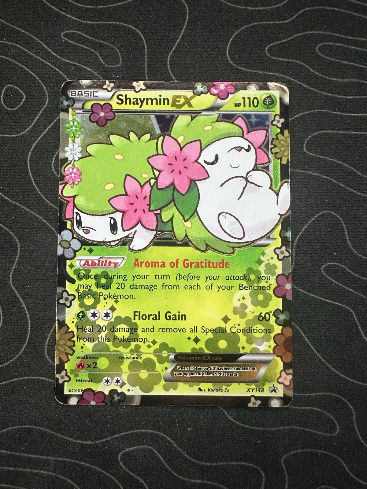 Pokémon Shaymin EX Blackstar Promo Full Art Holo XY148 Pokémon Shaymin EX Blackstar Promo Full Art Holo XY148
