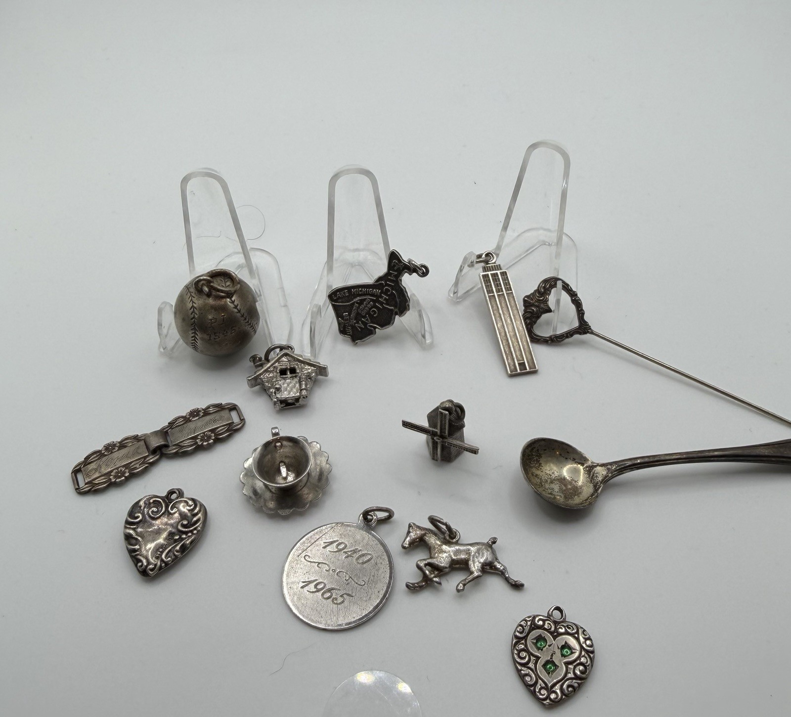 Highly Collectible Sterling Silver .925 Antique And Vintage Trinkets Lot Highly Collectible Sterling Silver .925 Antique And Vintage Trinkets Lot