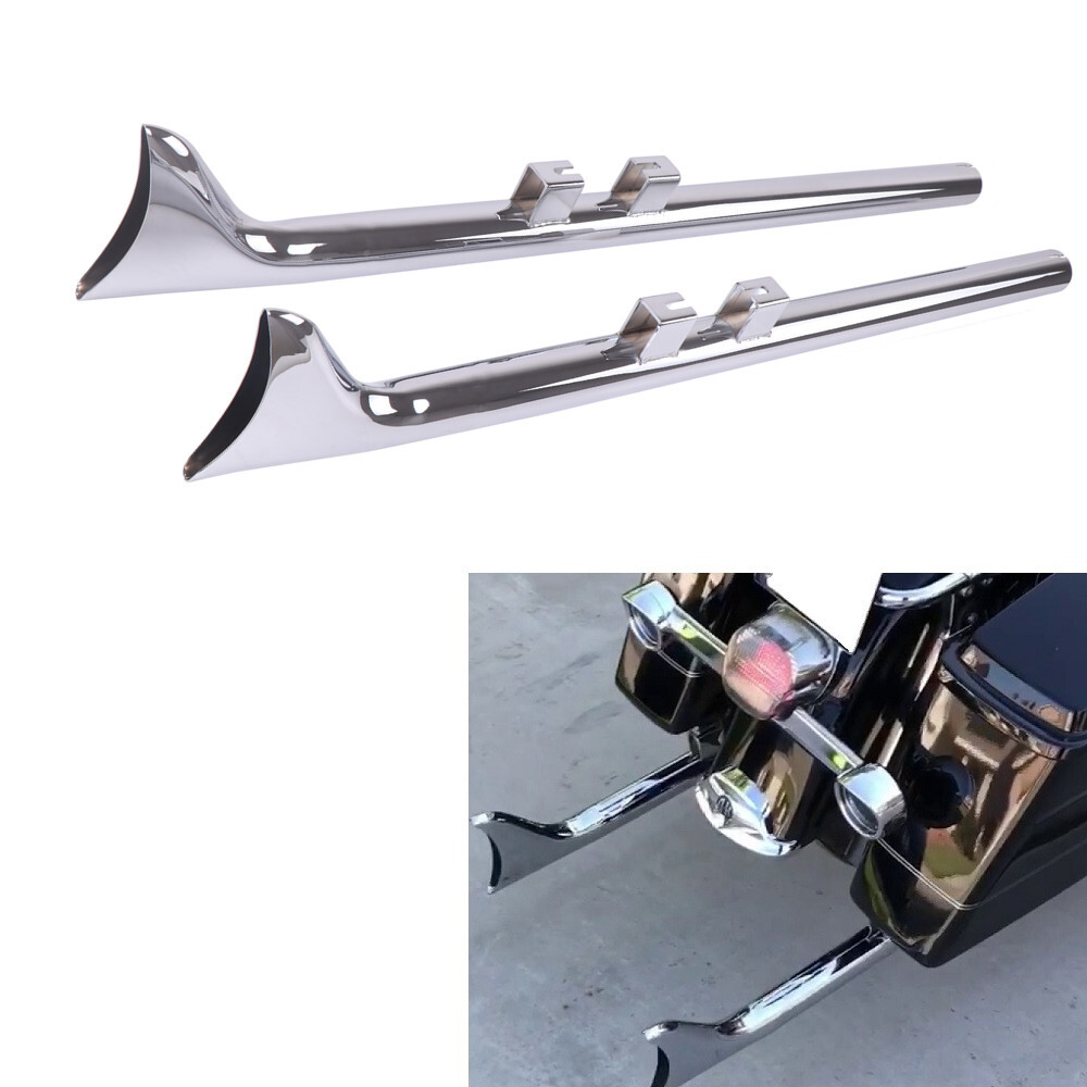 39”Fishtail Exhaust Pipe Slip Ons for Harley Touring Road King 1995-2016 Great