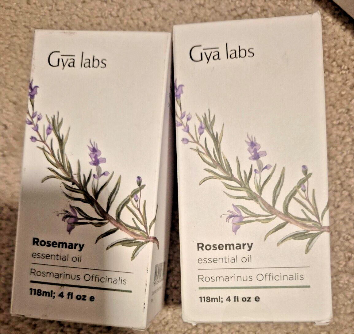 TWO BOTTLES Gya Labs Rosemary Essential Oil 100% PURE Hair/Skin/Aromatherapy TWO BOTTLES Gya Labs Rosemary Essential Oil 100% PURE Hair/Skin/Aromatherapy