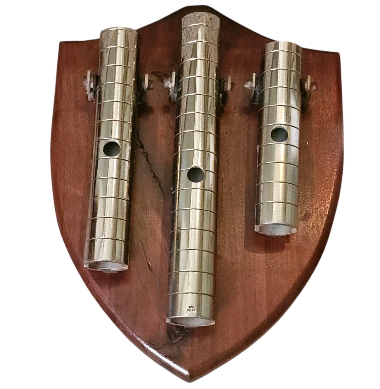 Antique J.C. Deagan 3 Tone Wall Mount Military Dinner Call Bell Nickel Pl Chimes Antique J.C. Deagan 3 Tone Wall Mount Military Dinner Call Bell Nickel Pl Chimes