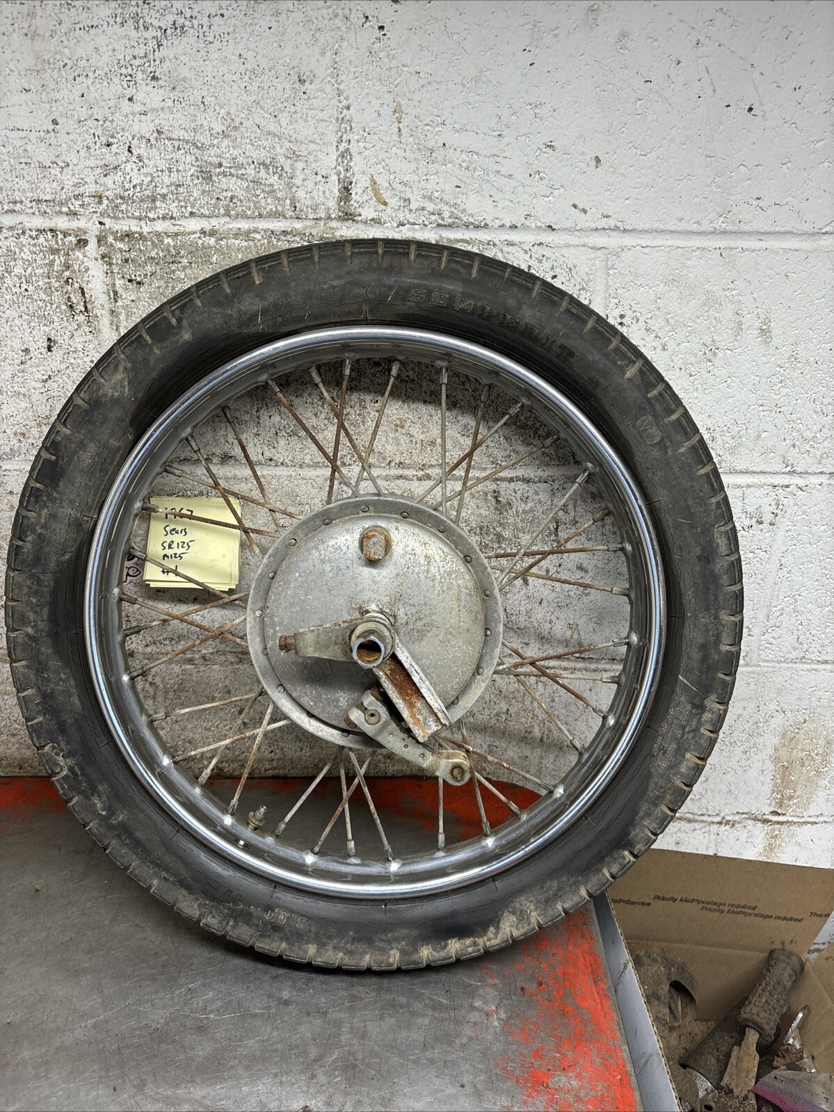 1967 Sears Roebuck 810.89581 Puch Sr125 Sr M 125 Rear Wheel Brakes Axle