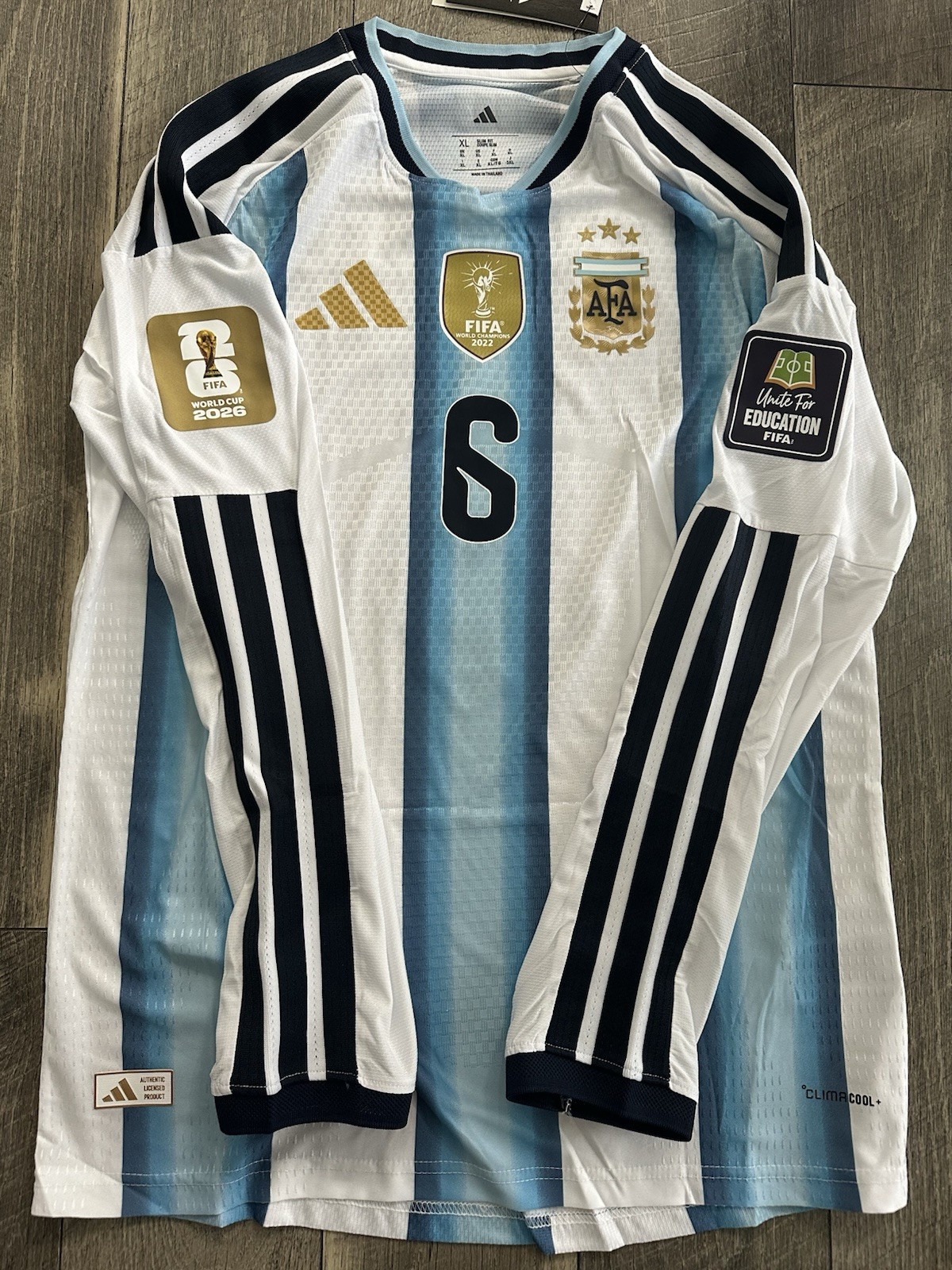 Argentina 2026/27 #6 Martinez - Player Version Slim Fit Argentina 2026/27 #6 Martinez - Player Version Slim Fit
