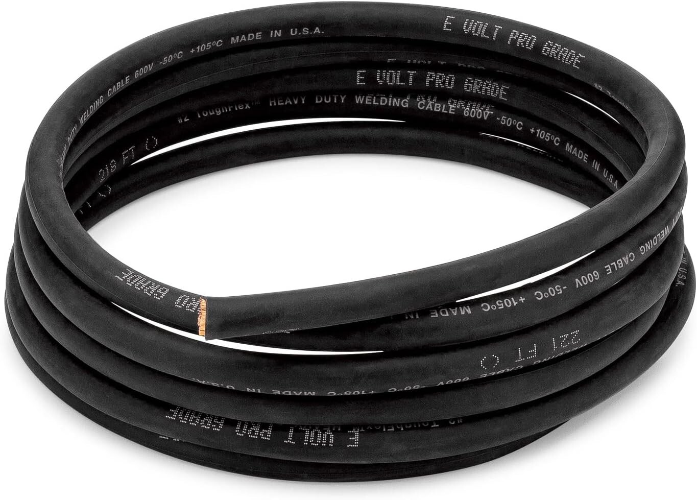 2 Gauge AWG Welding Lead, Car Battery, & Solar Cable Copper Wire MADE IN USA new