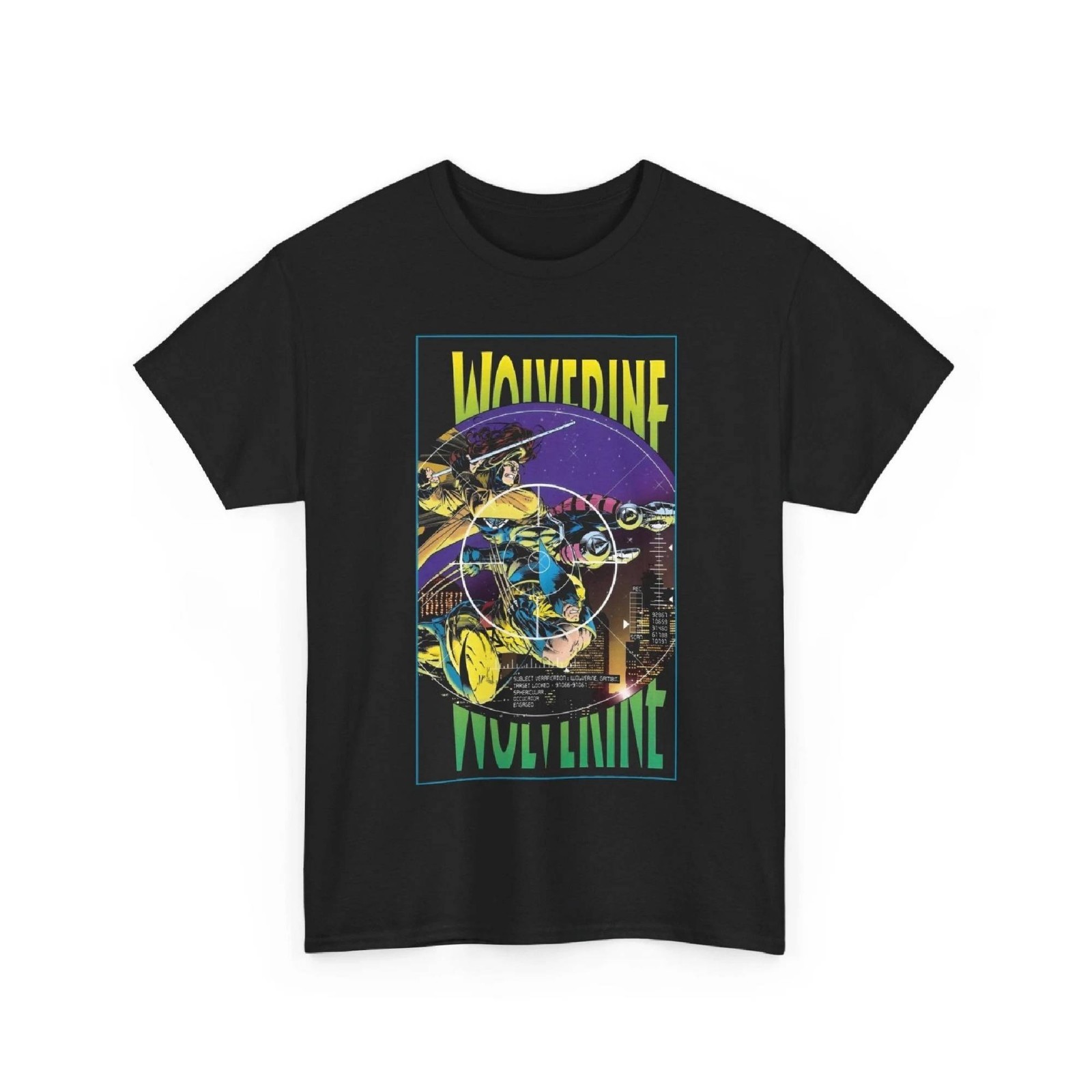 Wolverine & Gambit T-Shirt Marvel Comics Adam Kubert Art Retro Vintage-Style Tee