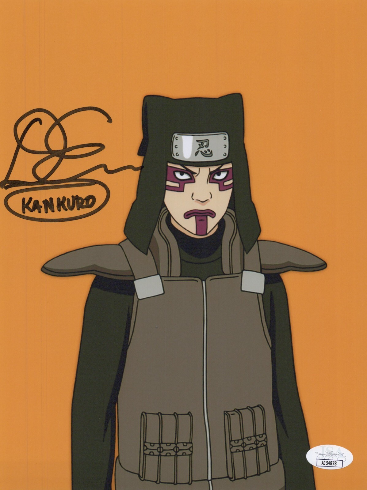 DOUG ERHOLTZ Signed NARUTO SHIPPUDEN 8x10 Photo KANKURO Autograph JSA COA CERT
