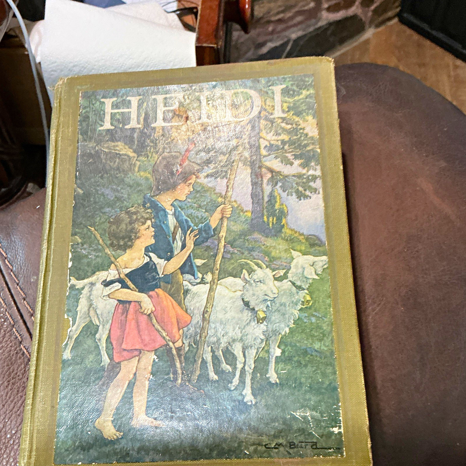 Heidi HC Illustrated Clara M. Burd Johanna Spyri John C. Winston 1925