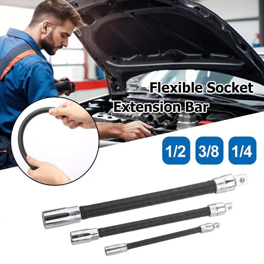 3-Pieces Flexible Socket Extension Bar Set 1/2\