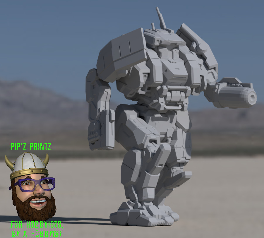 CGR-1A1 Charger  Alternate Mech Model For Battletech 6mm-10mm-15mm