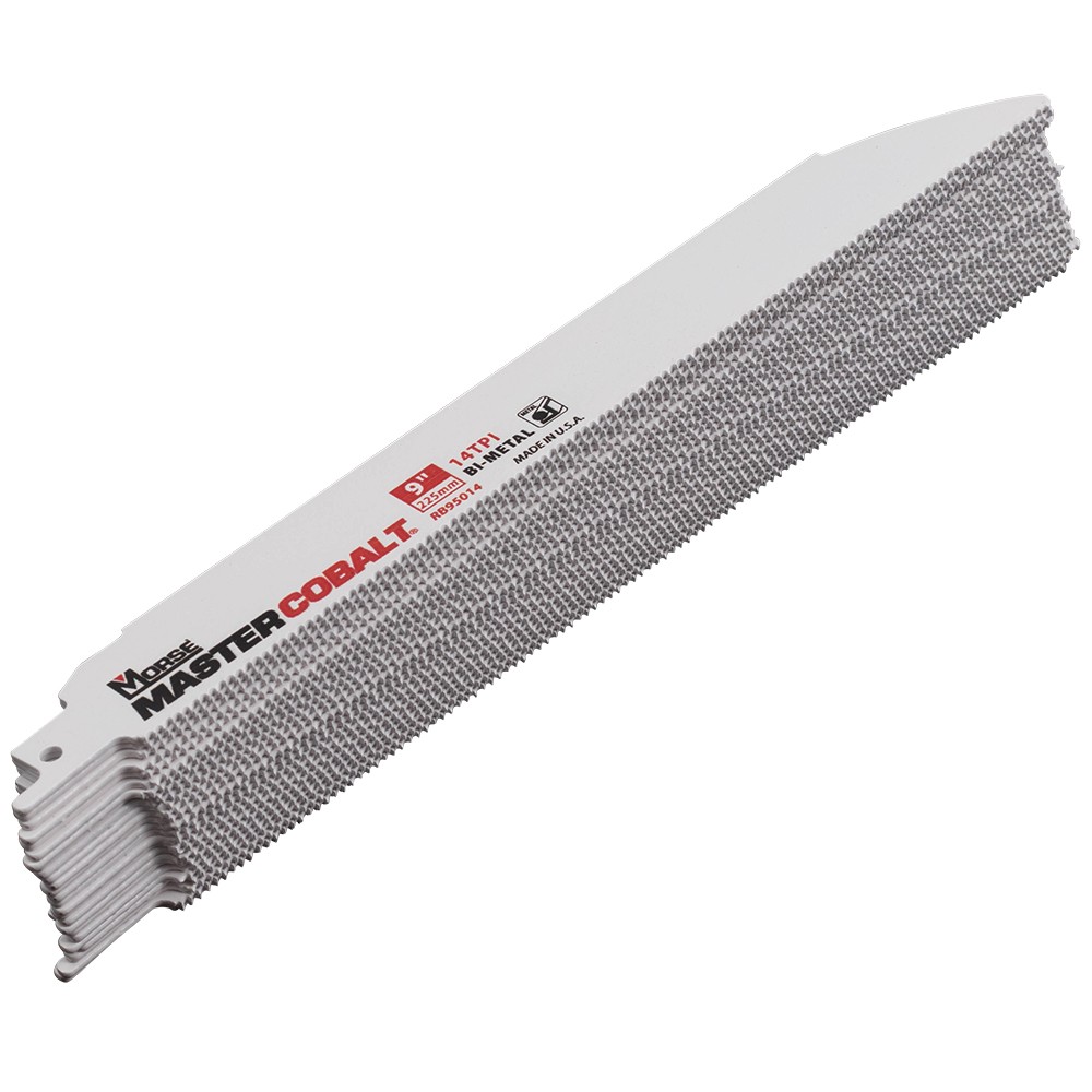 25 Pc MK Morse Master Cobalt Bi-Metal Reciprocating Saw Blades 9\