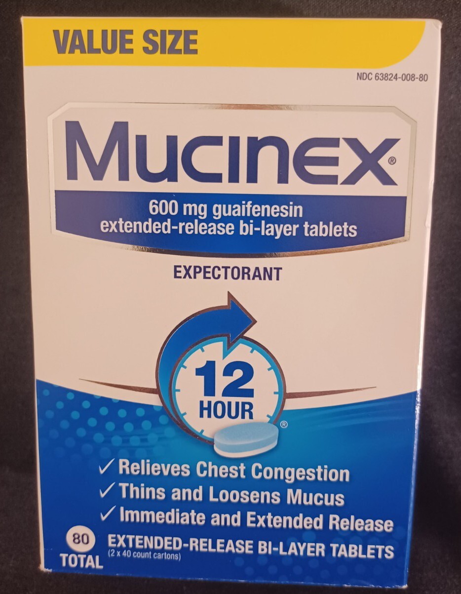 MUCINEX 80 CT , 12HR CHEST CONGESTION RELIEF/ 80 CT /NEW & SEALED, LAST 1 LEFT