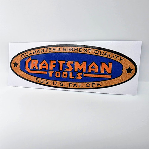 CRAFTSMAN TOOLS 1930's Vintage Style DECAL, 6 Inch, Vinyl STICKER CRAFTSMAN TOOLS 1930's Vintage Style DECAL, 6 Inch, Vinyl STICKER