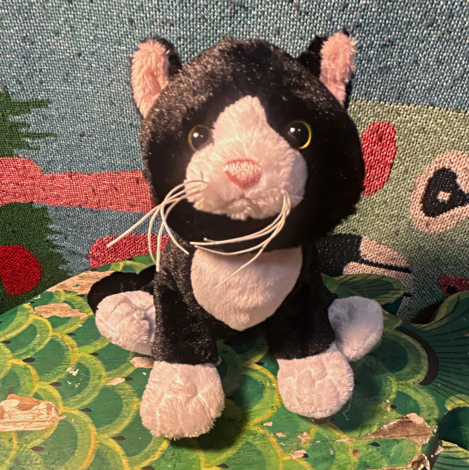 Ganz Webkinz Tuxedo Cat Plush HM654 No Code RARE