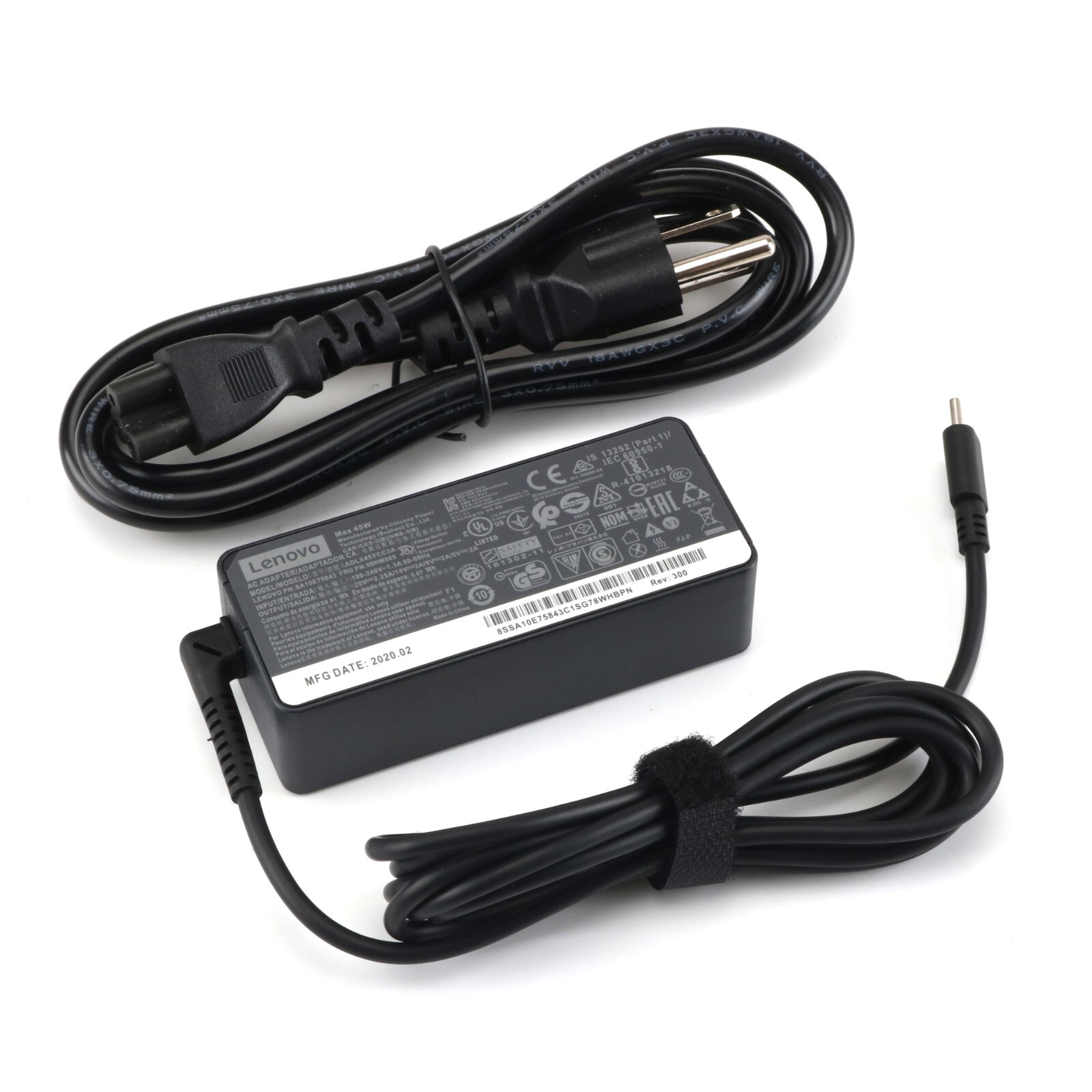 Genuine 45W USB-C Charger for Lenovo Chromebook/Yoga/ThinkPad/HP Chromebook DELL