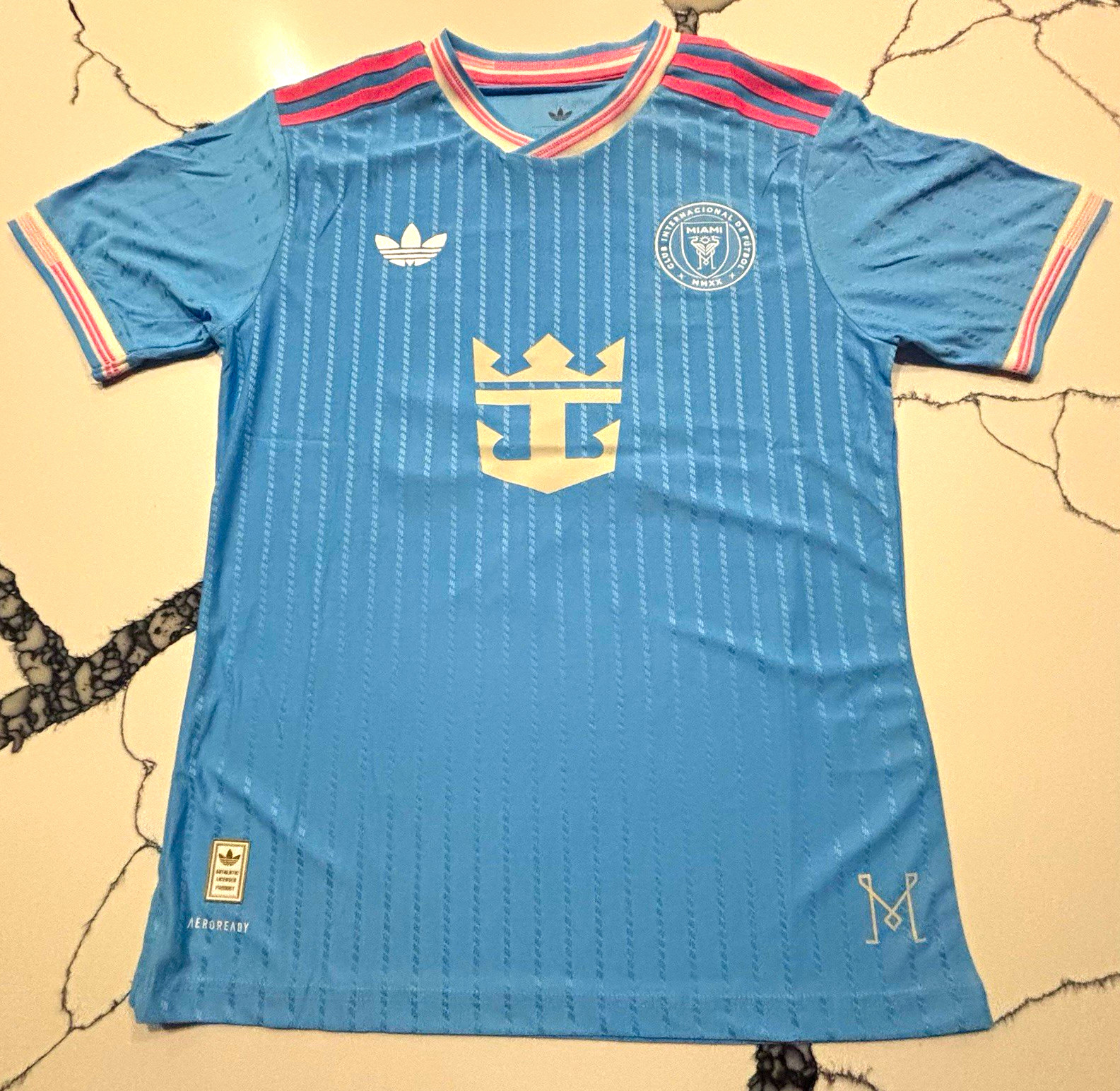 adidas Inter Miami CF Lionel Messi #10 Soccer Jersey Men’s L MLS Blue