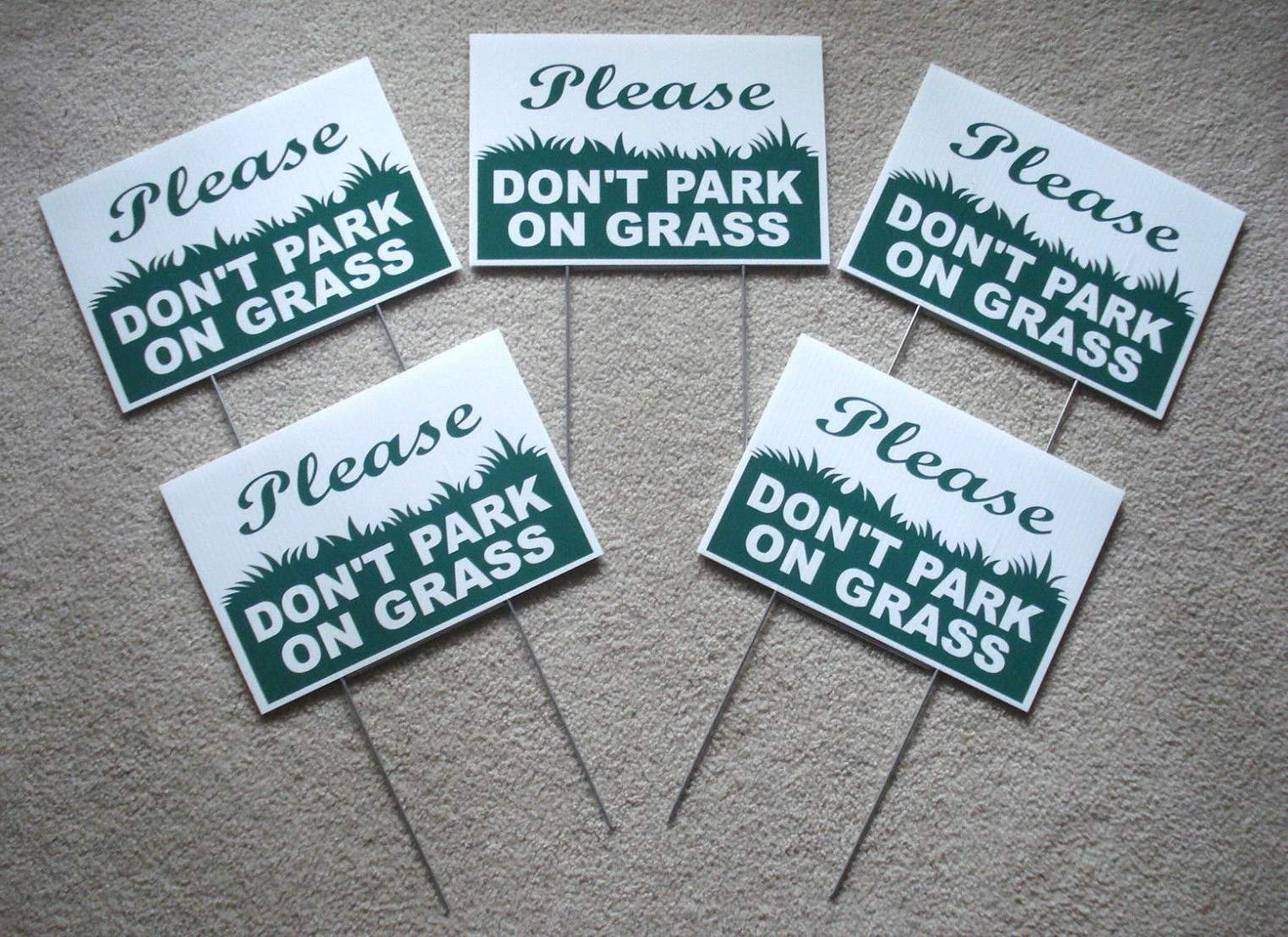 5 PLEASE DON'T PARK ON GRASS 8