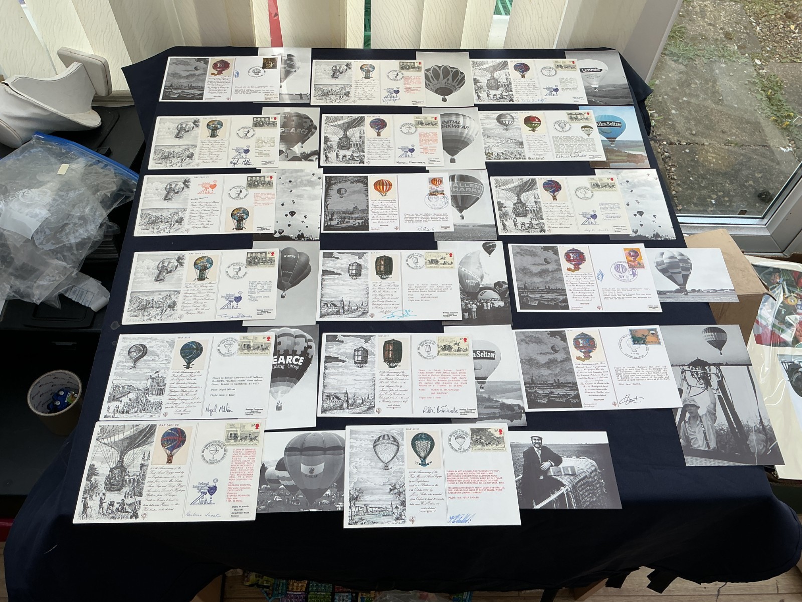 RAF First Day Covers Balloon Covers + Photo\'s x 17 All Signed