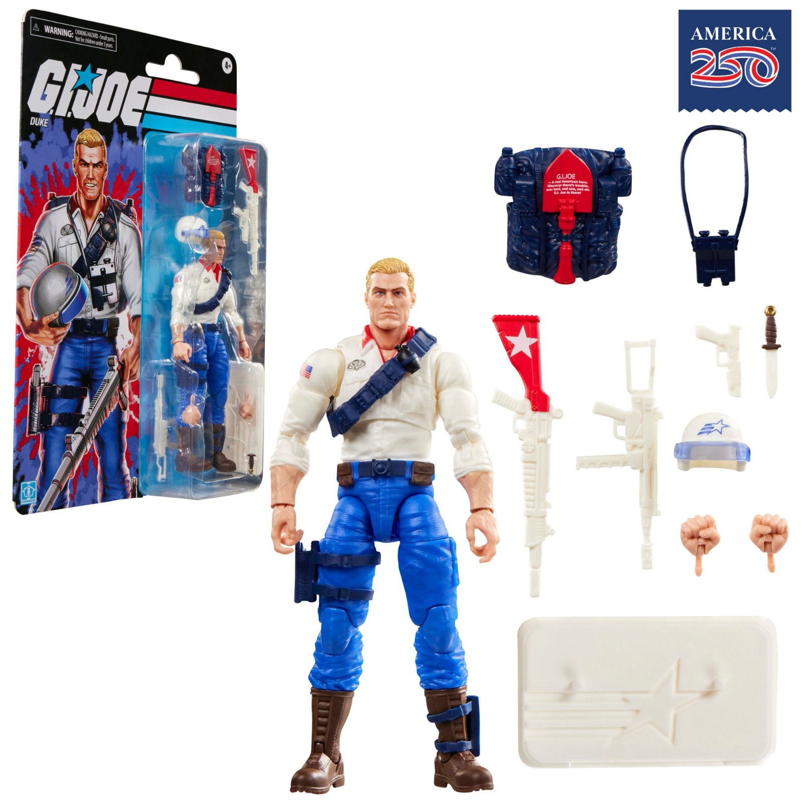 G.I. Joe Classified Series Retro Cardback USA Duke America's 250th Birthday