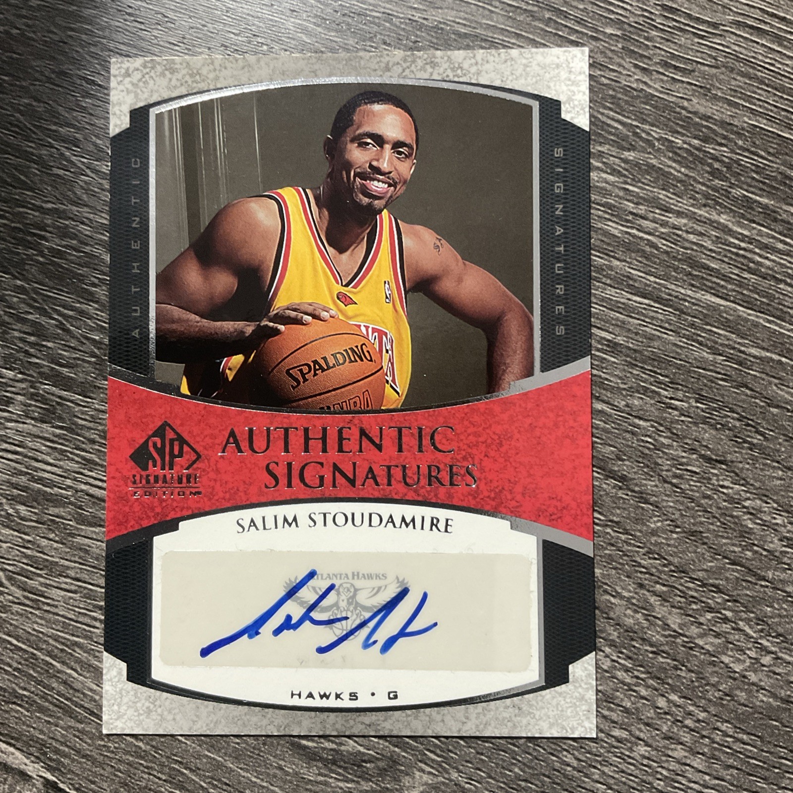 2005-06 SP Signature Edition Salim Stoudamire #AS-SS Rookie Auto RC 